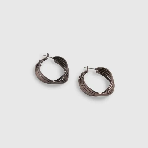 River Island Twist Hoop Earrings