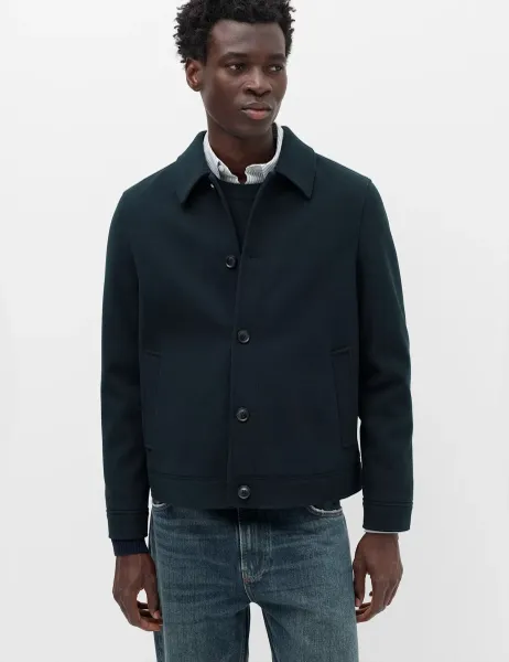 Marks & Spencer Button Through Jacket Navy