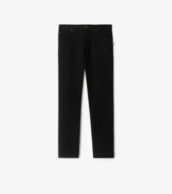 Slim Jeans in Black - Men, Cotton