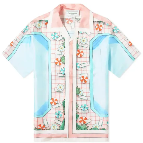 Short Sleeve Silk Shirt
