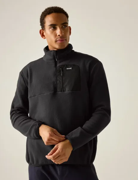 Regatta Frankie Funnel Neck Half Zip Fleece Black