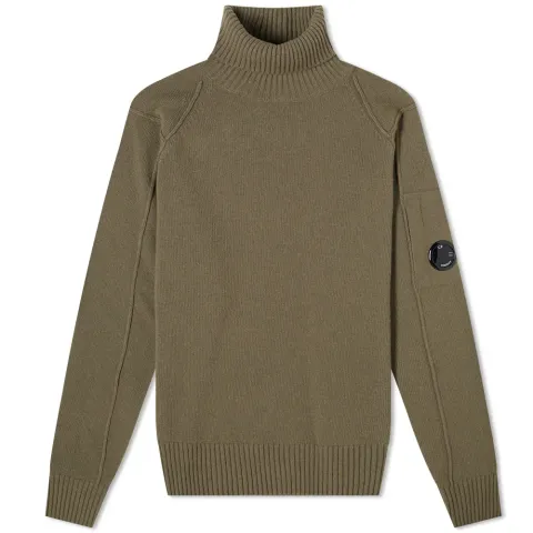 Arm Lens Roll Neck Knit