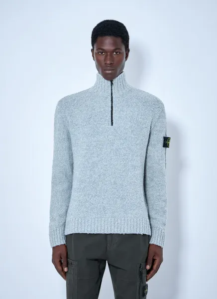 Half-Zip Wool Sweater