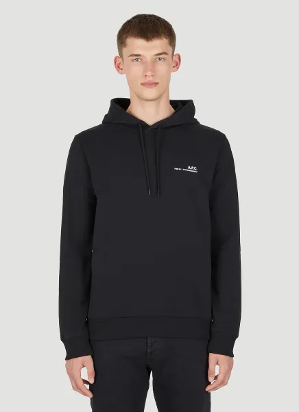 Item Logo Print Hooded Sweatshirt