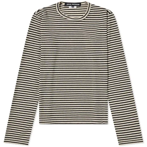 Long Sleeve Metallic Top