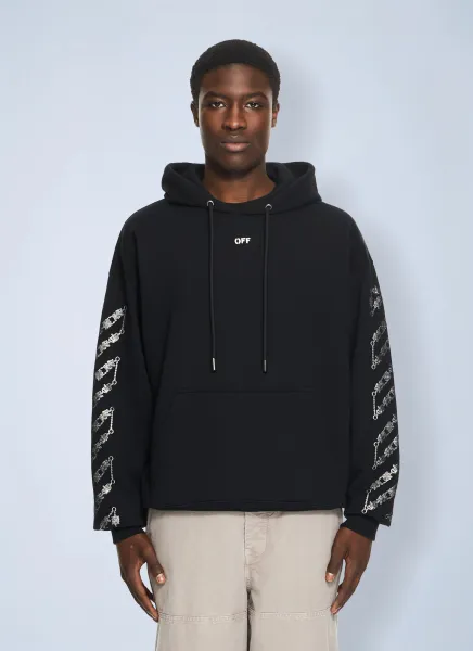 Chain Arrow Diagonal Skate Hoodie
