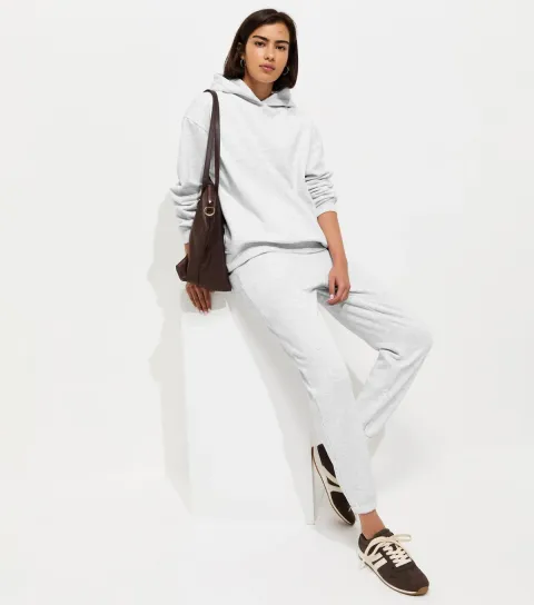 New Look Women's Grey Cuffed Ankle Joggers