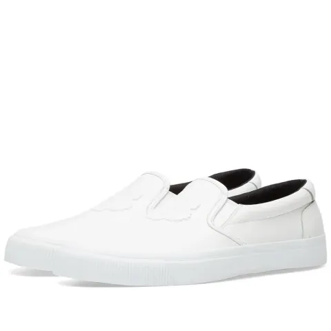 Tiger Logo Leather Slip On