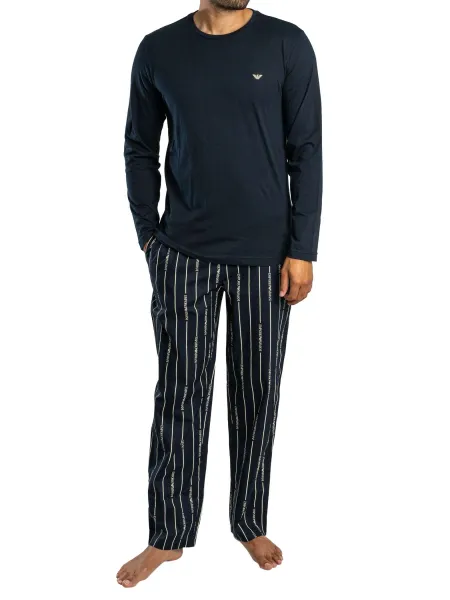 Stripe Eagle Longsleeved Pyjama Set