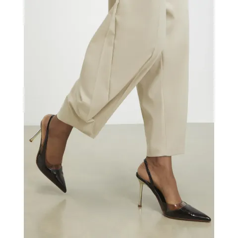 River Island Wide Fit Perspex Slingback Court Heels