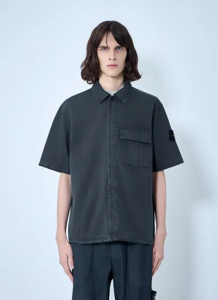 Short-Sleeve Cotton Shirt