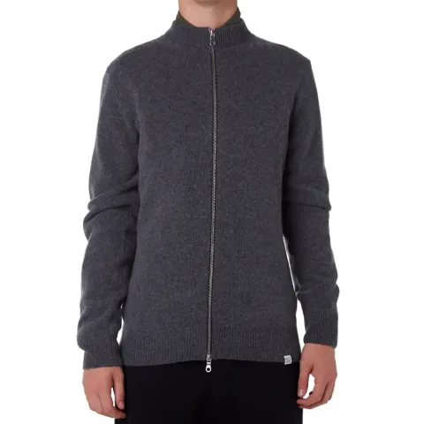 Sigfred Zip Lambswool Knit Sweater