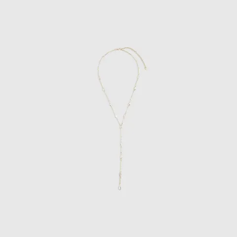 River Island Diamond Simulant Y Necklace
