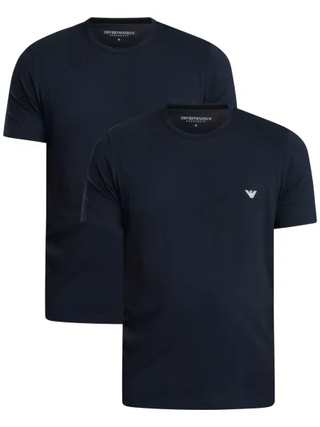 Emporio Armani 2 Pack Lounge Crew Neck Regular T-Shirt