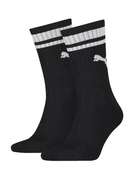 Puma 2 Pack Heritage Crew Cotton Rich Sports Socks