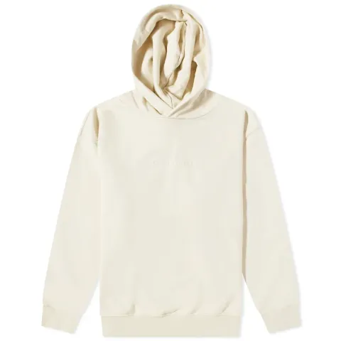 Embroidered Tonal Text Logo Hoodie