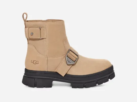 Ashton Short Boot for Women in Tan, Size 7, Leather/Polyester
