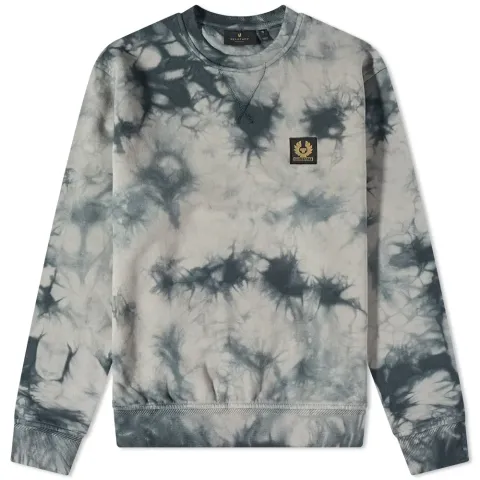 Patch Logo Tie Dye Crew Sweat