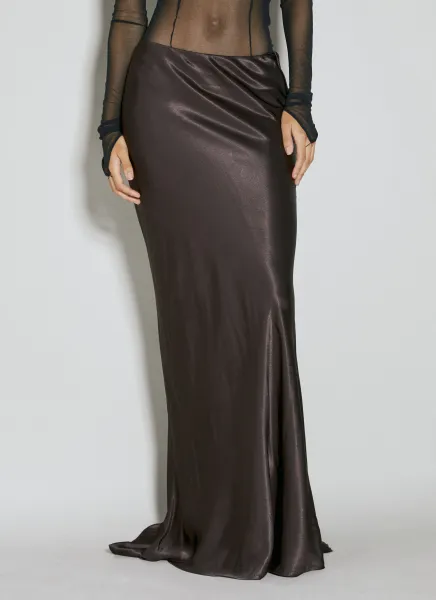 Draped Maxi Skirt