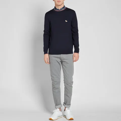 Maison Kitsuné Merino Crew Knit