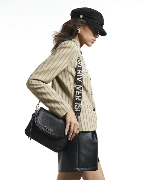 River Island Flap Over Cross Body Bag