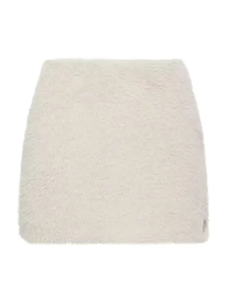 Women Teddy Mini Skirt White