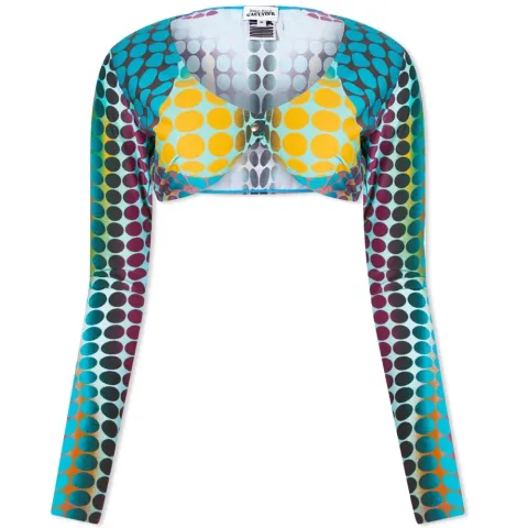 Cyber Print Crop Top