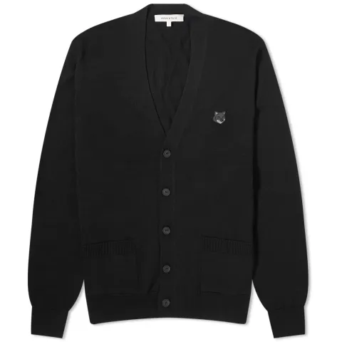 Bold Fox Head Patch Cardigan