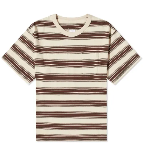 Border Striped Pocket Jumbo T-Shirt