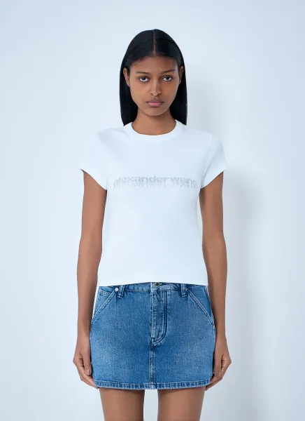 Logo Motif Cotton Jersey T-Shirt