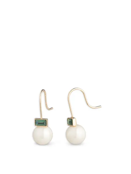 Lauren Ralph Lauren Pearl Baguette Drop Earrings