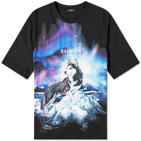 Oversized Wolf Sky Logo Tee