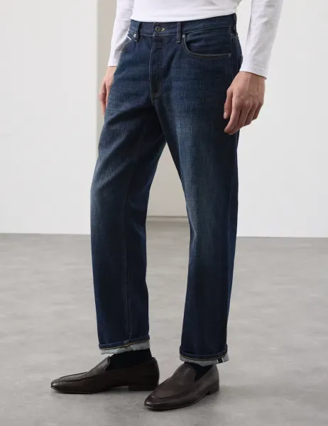 Autograph Straight Fit Heavyweight Selvedge Jeans Indigo