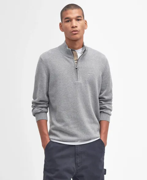 Cotton Quarter-Zip Jumper