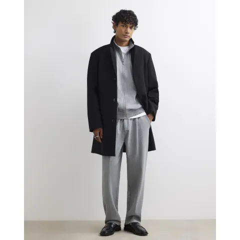 River Island Regular Fit Pinstripe Joggers