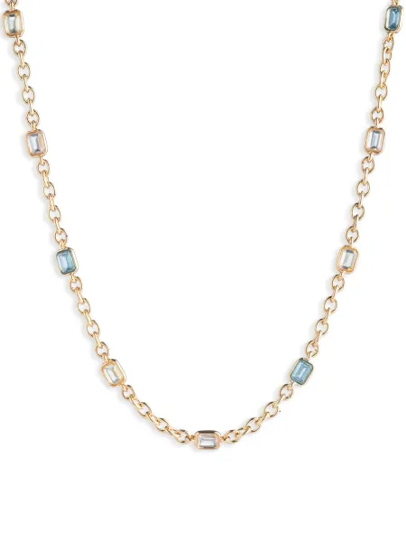 Nk 16In Station Stone Collar Gld/Multi