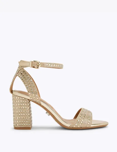 Carvela Embellished Ankle Strap Block Heels