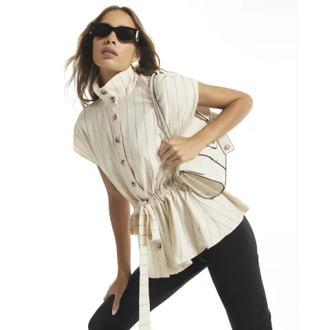 River Island Stripe Belted Shirt