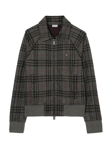 Check Track Men Jacket Grey / Black