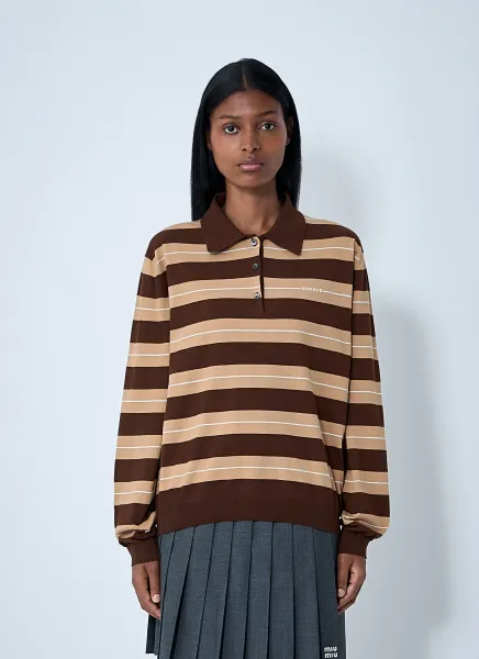 Cotton Striped Polo Shirt