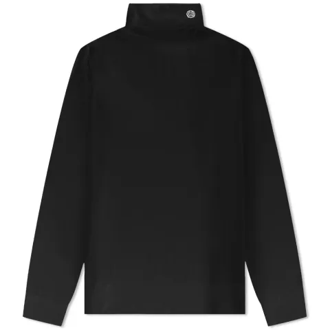 Long Sleeve Emblem Logo Turtleneck T-Shirt