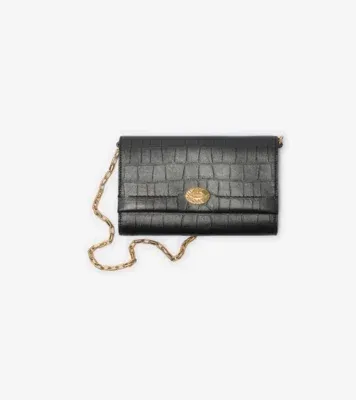 Cotswolds Chain Strap Wallet in Black