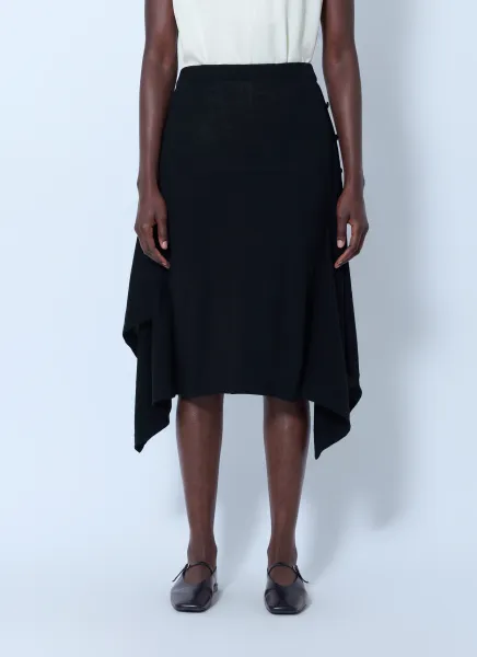 Buttoned Midi Skirt