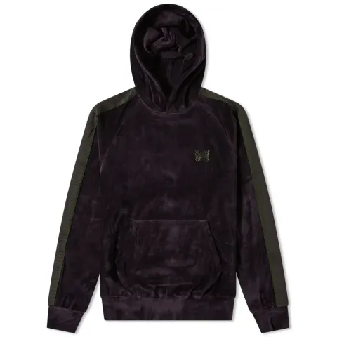 Velour Hooded Track Jacket