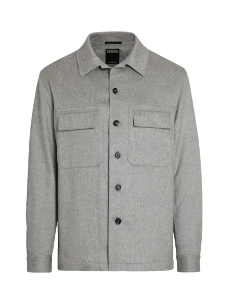 Men Oasi Alba Shirt Jacket Grey