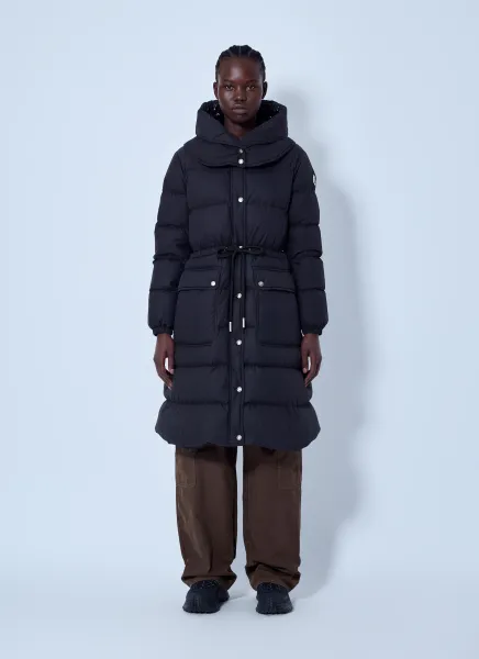 Moncler Pic Hooded Long Down Coat