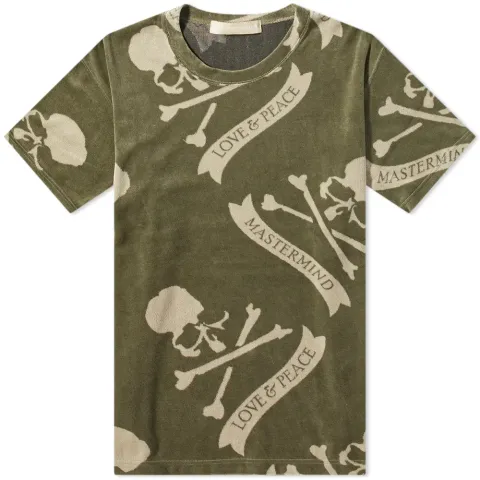 All-Over Skull Velour T-Shirt