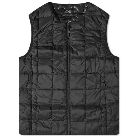 Crew Neck Zip Down Vest