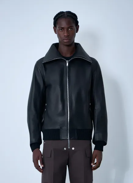 Leather Bomber Jacket
