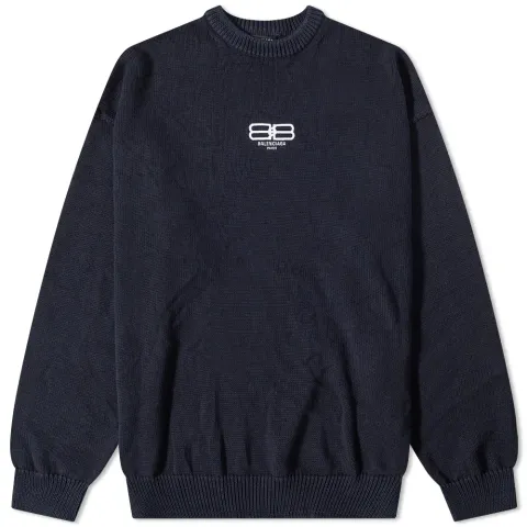 Embroidered BB Logo Crew Knit